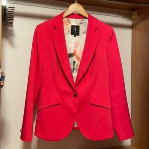 Ted Baker coral blazer. Excellent condition. Size 3 (US 8-10)